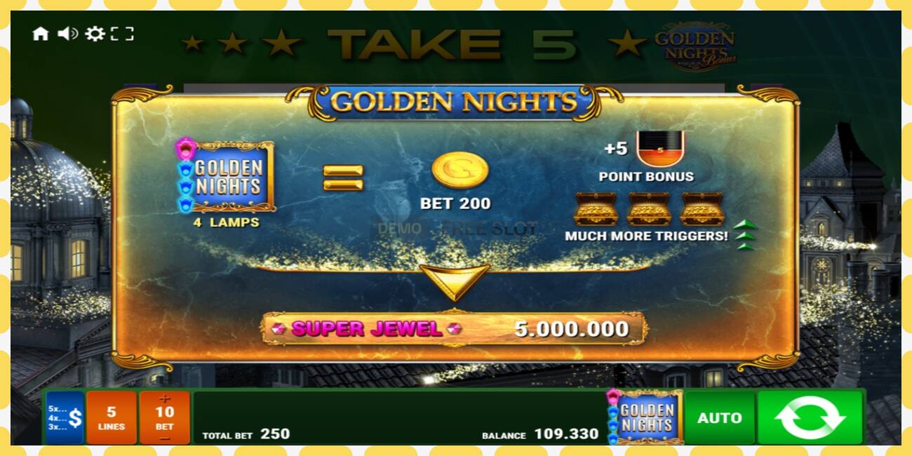 Demo slot Take 5 Golden Nights free and without registration, picture - 1