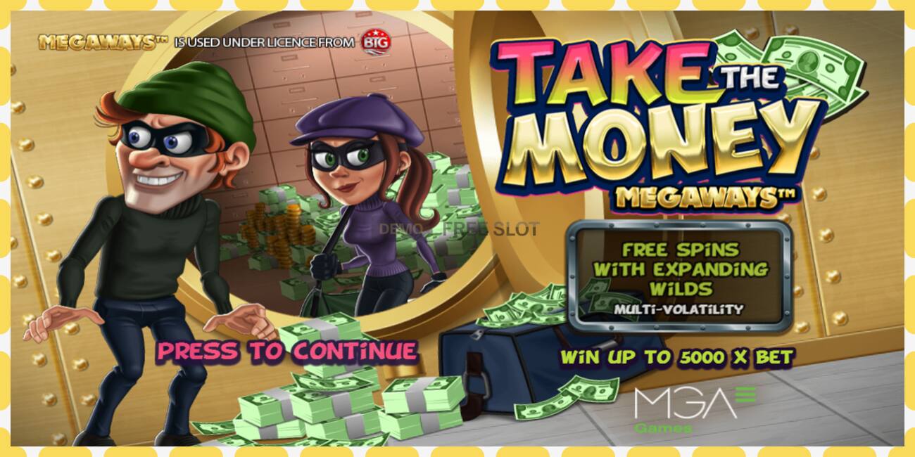 Demo slot Take the Money Megaways free and without registration, picture - 1