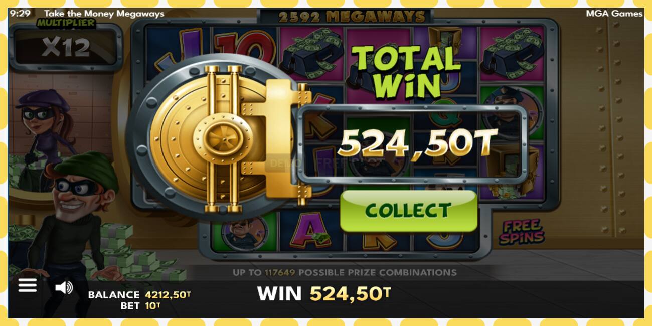 Demo slot Take the Money Megaways free and without registration, picture - 1