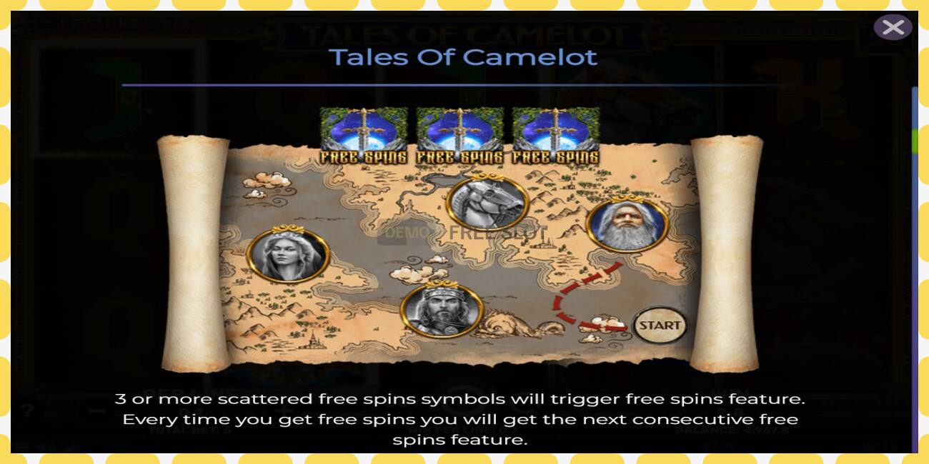 Demo slot Tales of Camelot ingyenes és regisztráció nélkül, kép - 1