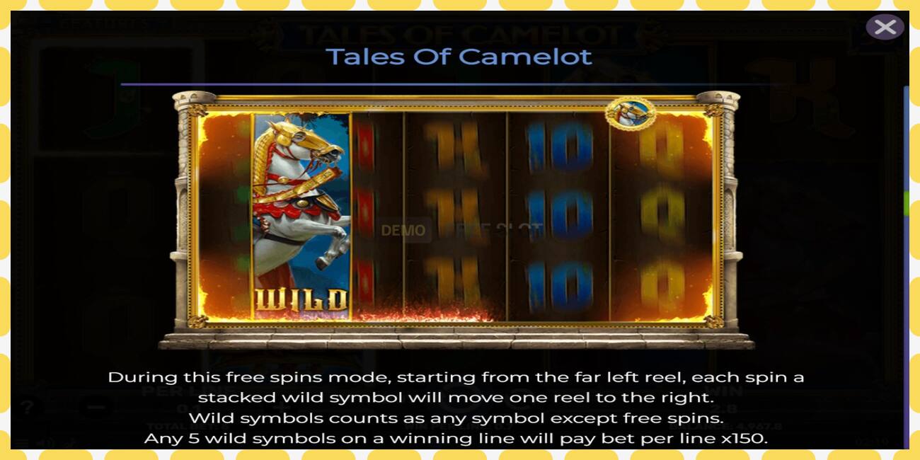 Demo slot Tales of Camelot ingyenes és regisztráció nélkül, kép - 1