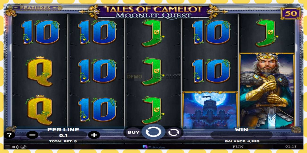 Slot demo Tales of Camelot - Moonlit Quest percuma dan tanpa pendaftaran, gambar - 1