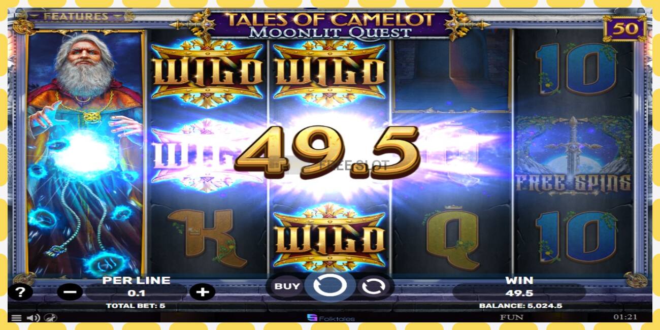 Slot demo Tales of Camelot - Moonlit Quest percuma dan tanpa pendaftaran, gambar - 1