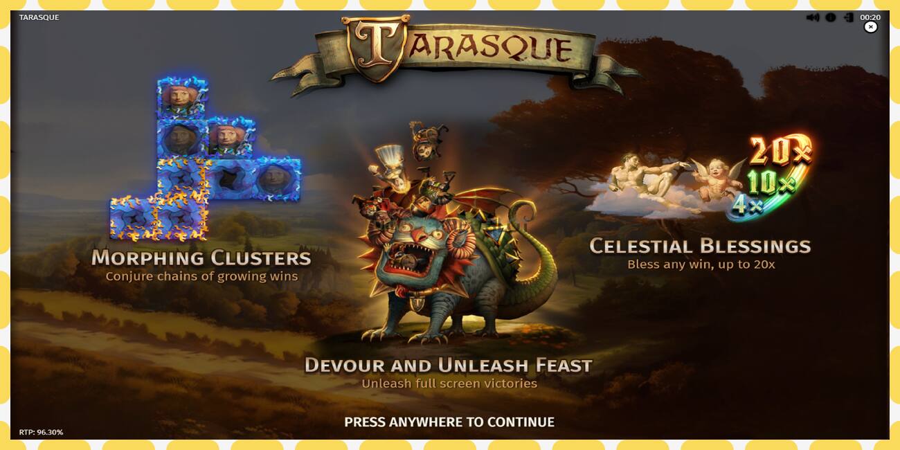 Slot dimostrativo Tarasque gratuito e senza registrazione, immagine - 1