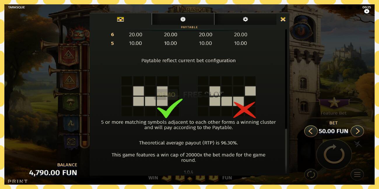 Demo slot Tarasque free and without registration, picture - 1