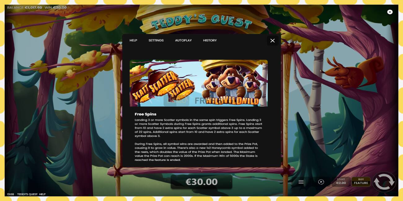 Demo slot Teddys Quest free and without registration, picture - 1