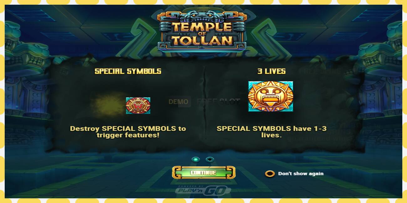 Demo slot Temple of Tollan free and without registration, picture - 1