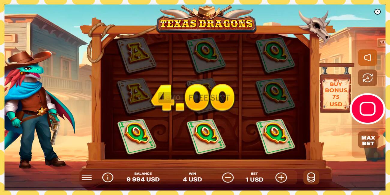 Demo slot Texas Dragons free and without registration, picture - 1