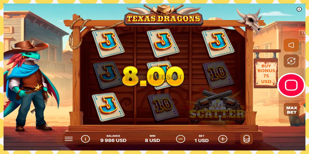 Demo slot Texas Dragons free and without registration, picture - 1