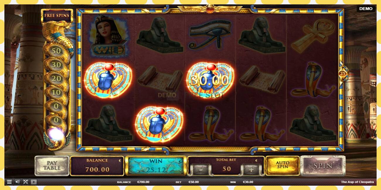 Demo slot The Asp of Cleopatra gratis och utan registrering, bild - 1