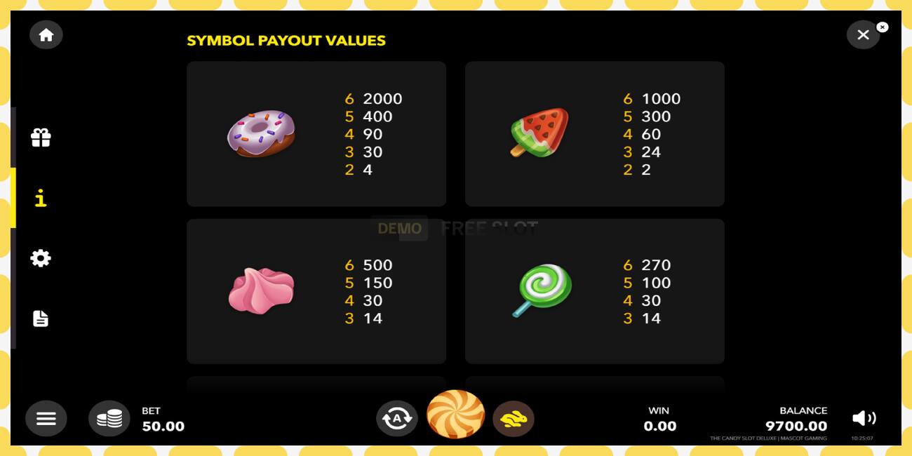 Demo slot The Candy Slot Deluxe free and without registration, picture - 1