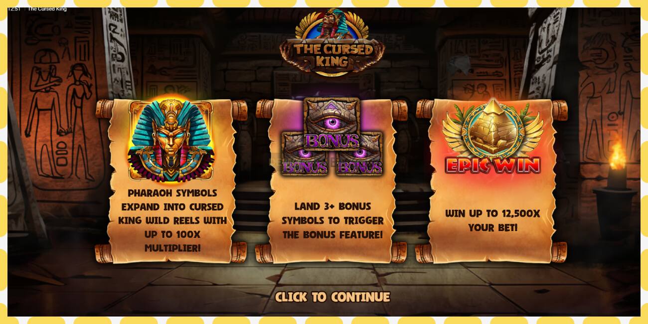 Slot demo The Cursed King gratis dan tanpa registrasi, gambar - 1