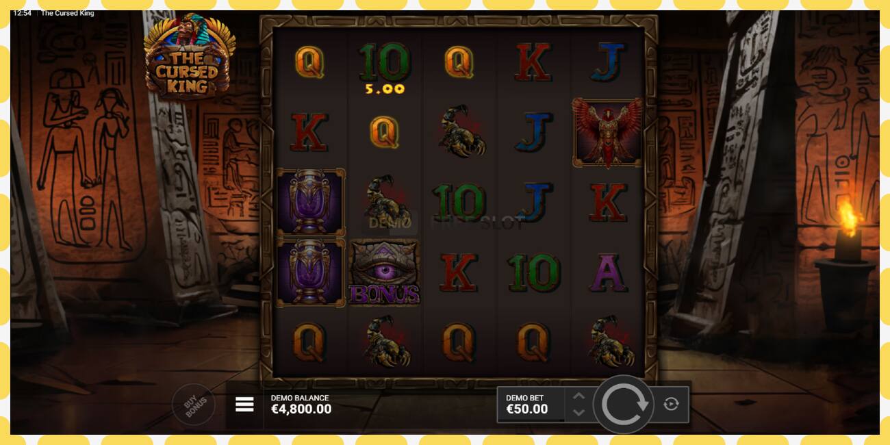 Demo slots The Cursed King bezmaksas un bez reģistrācijas, attēlu - 1