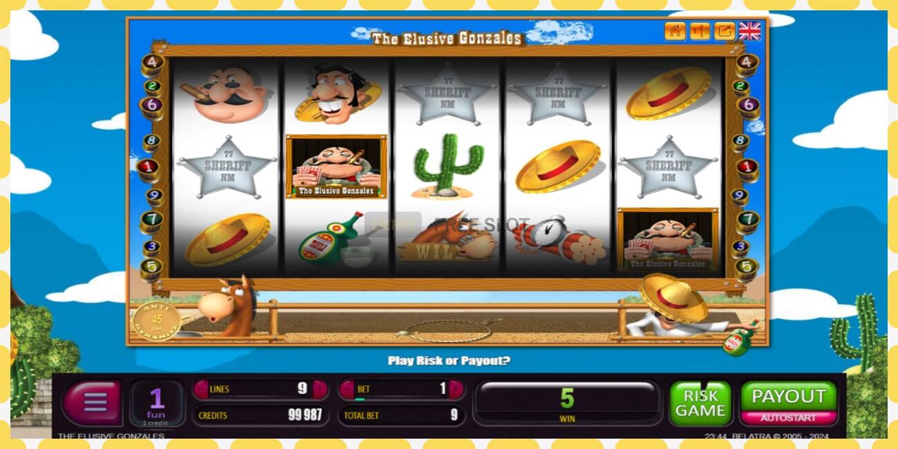 Demo slot The Elusive Gonzales free and without registration, picture - 1