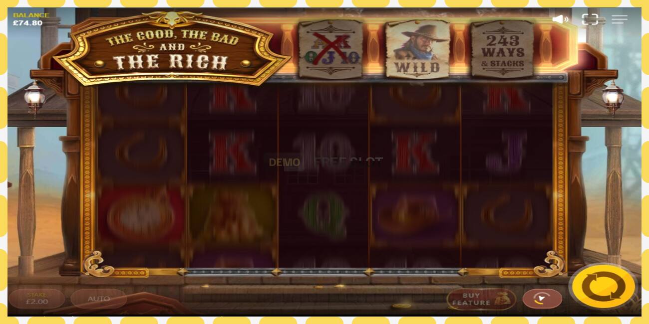 Slot për demonstrim The Good The Bad and The Rich falas dhe pa regjistrim, foto - 1