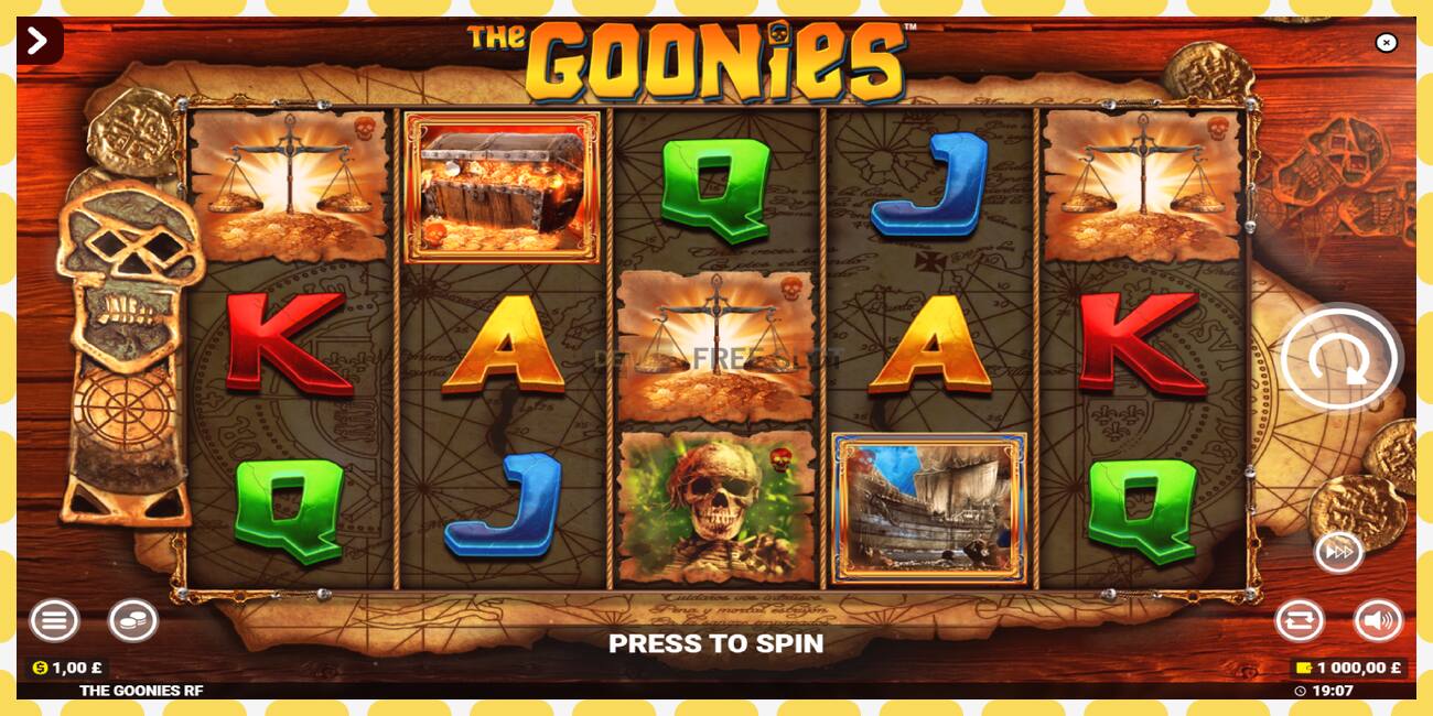 Demo slot The Goonies Deluxe Rapid Fire Jackpots free and without registration, picture - 1