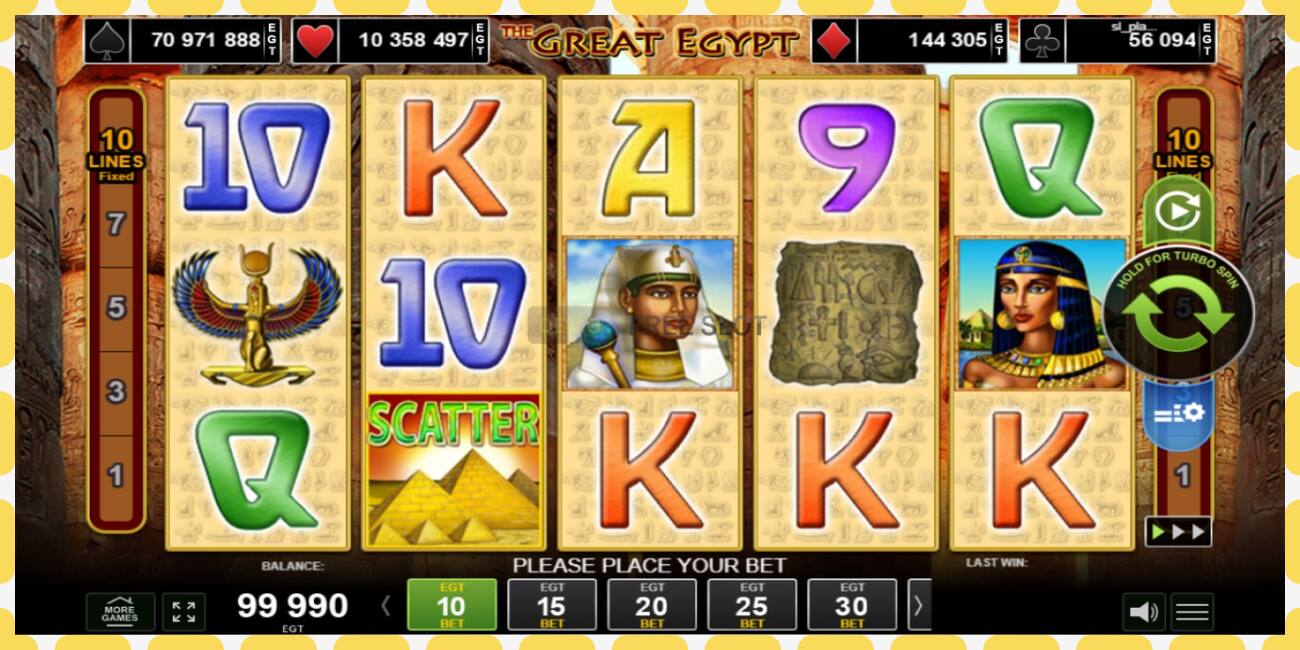 Demo slot The Great Egypt free and without registration, picture - 1