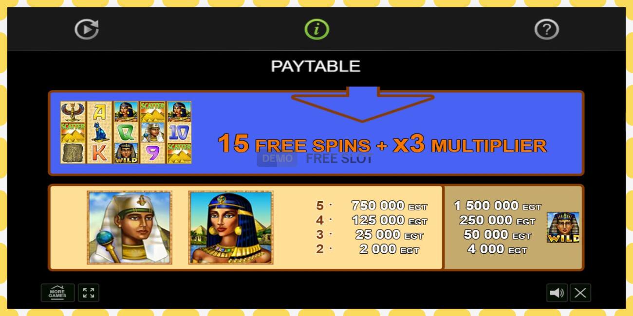 Demo slot The Great Egypt gratis og uden registrering, billede - 1