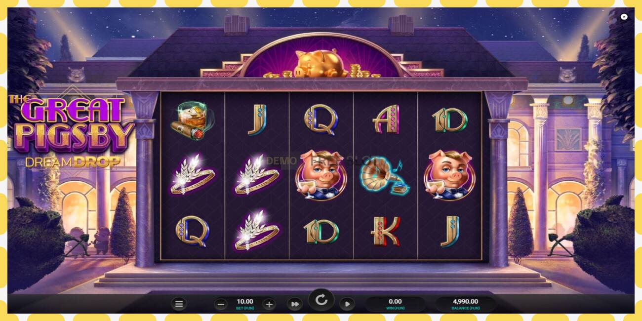 Slot dimostrativo The Great Pigsby Dream Drop gratuito e senza registrazione, immagine - 1