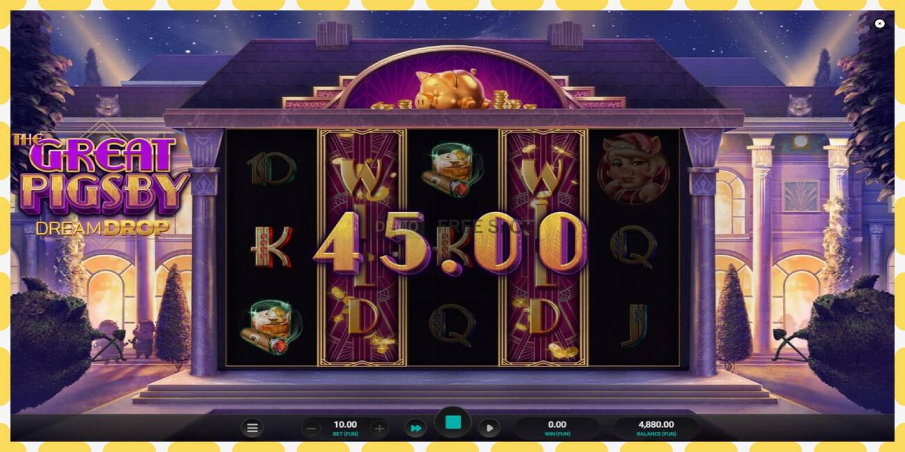 Slot dimostrativo The Great Pigsby Dream Drop gratuito e senza registrazione, immagine - 1