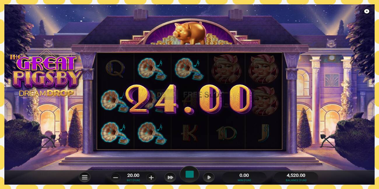 Slot dimostrativo The Great Pigsby Dream Drop gratuito e senza registrazione, immagine - 1