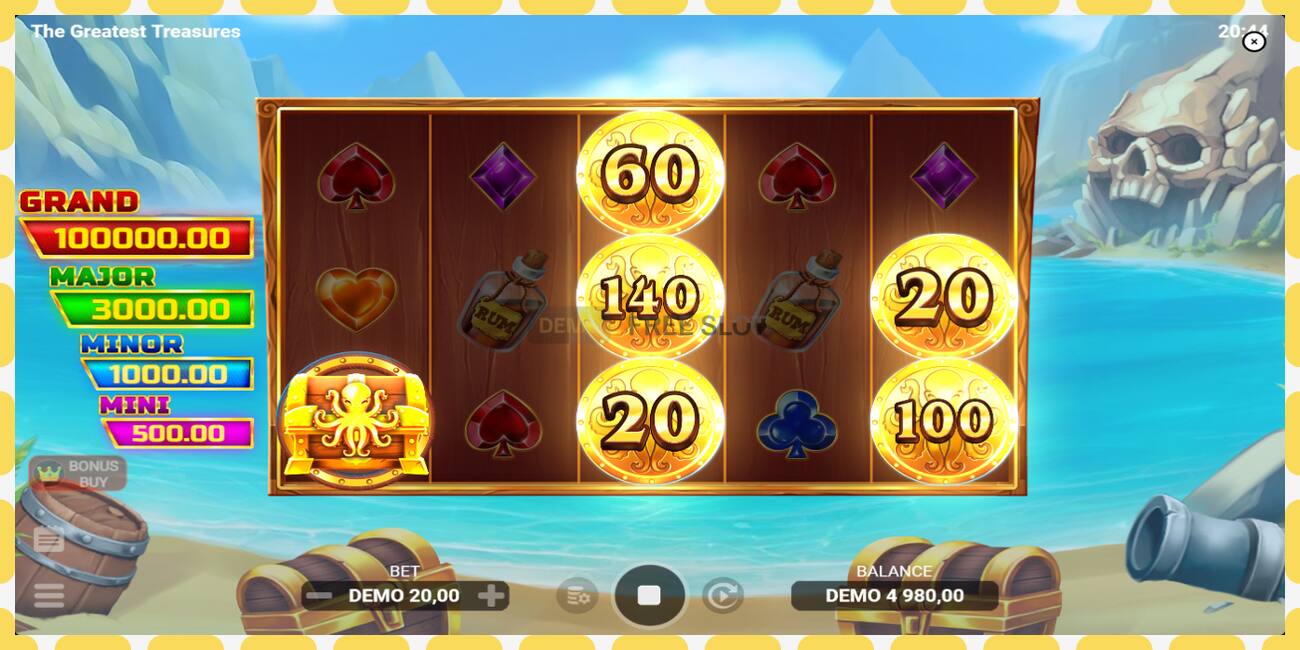 Demo slot The Greatest Treasures free and without registration, picture - 1