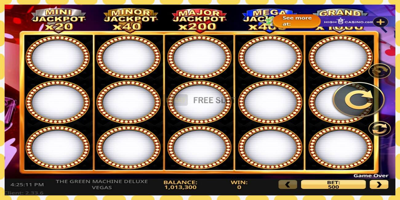 Demo slot The Green Machine Deluxe Vegas free and without registration, picture - 1