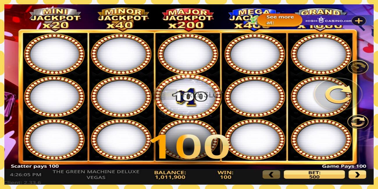 Demo slot The Green Machine Deluxe Vegas free and without registration, picture - 1