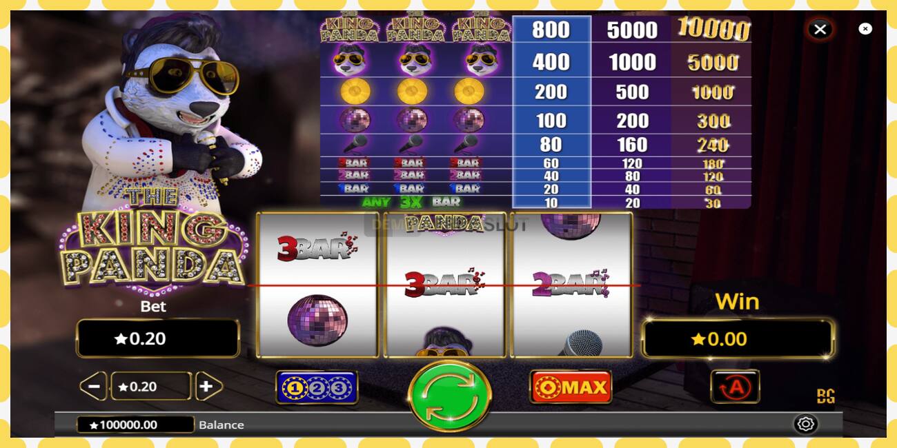 Demo slot The King Panda free and without registration, picture - 1