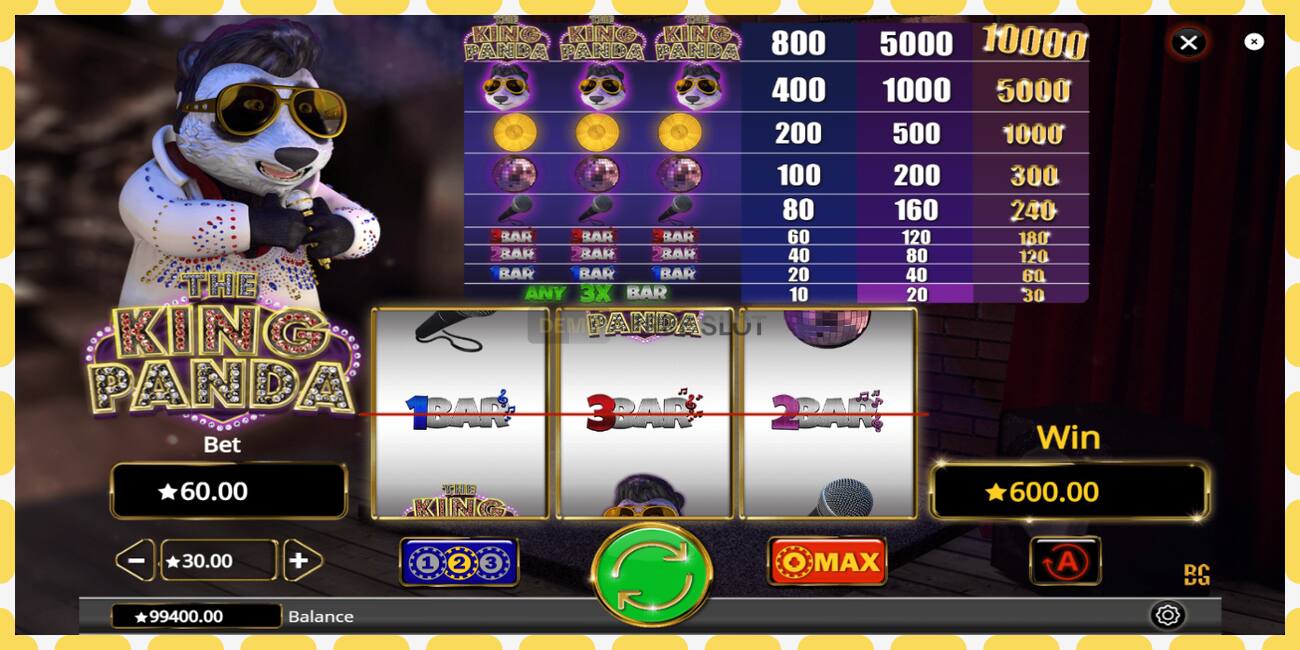 Demo slot The King Panda free and without registration, picture - 1