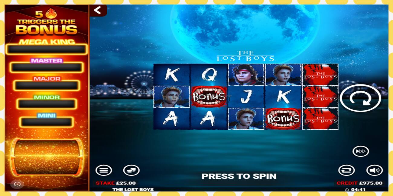 Demo slot The Lost Boys Rapid Fire Jackpots free and without registration, picture - 1