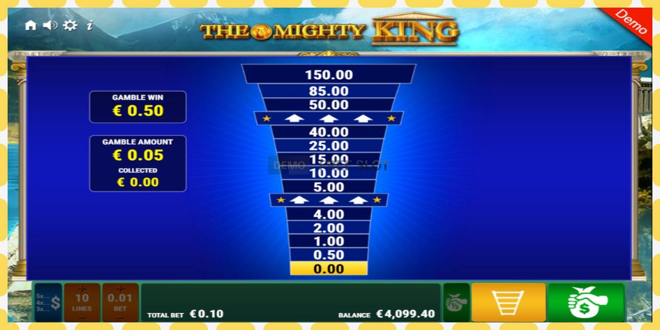 Slot demo The Mighty King percuma dan tanpa pendaftaran, gambar - 1