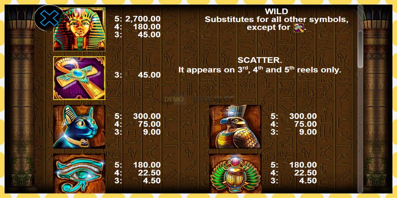 Demo slot The Power of Ankh free and without registration, picture - 1