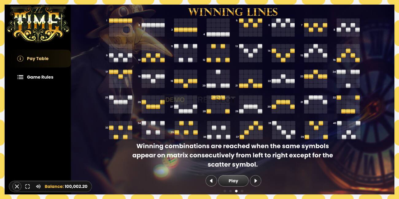Slot dimostrativo The Time gratuito e senza registrazione, immagine - 1