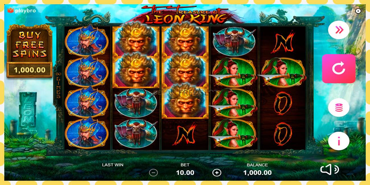 Demo slot The Treasure of Leon King zadarmo a bez registrácie, obrázok - 1