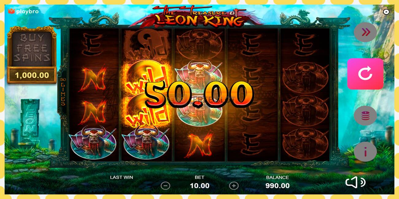 Demo slot The Treasure of Leon King zadarmo a bez registrácie, obrázok - 1