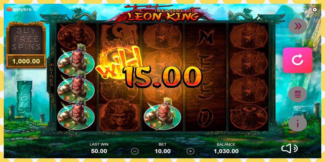 Demo slot The Treasure of Leon King zadarmo a bez registrácie, obrázok - 1