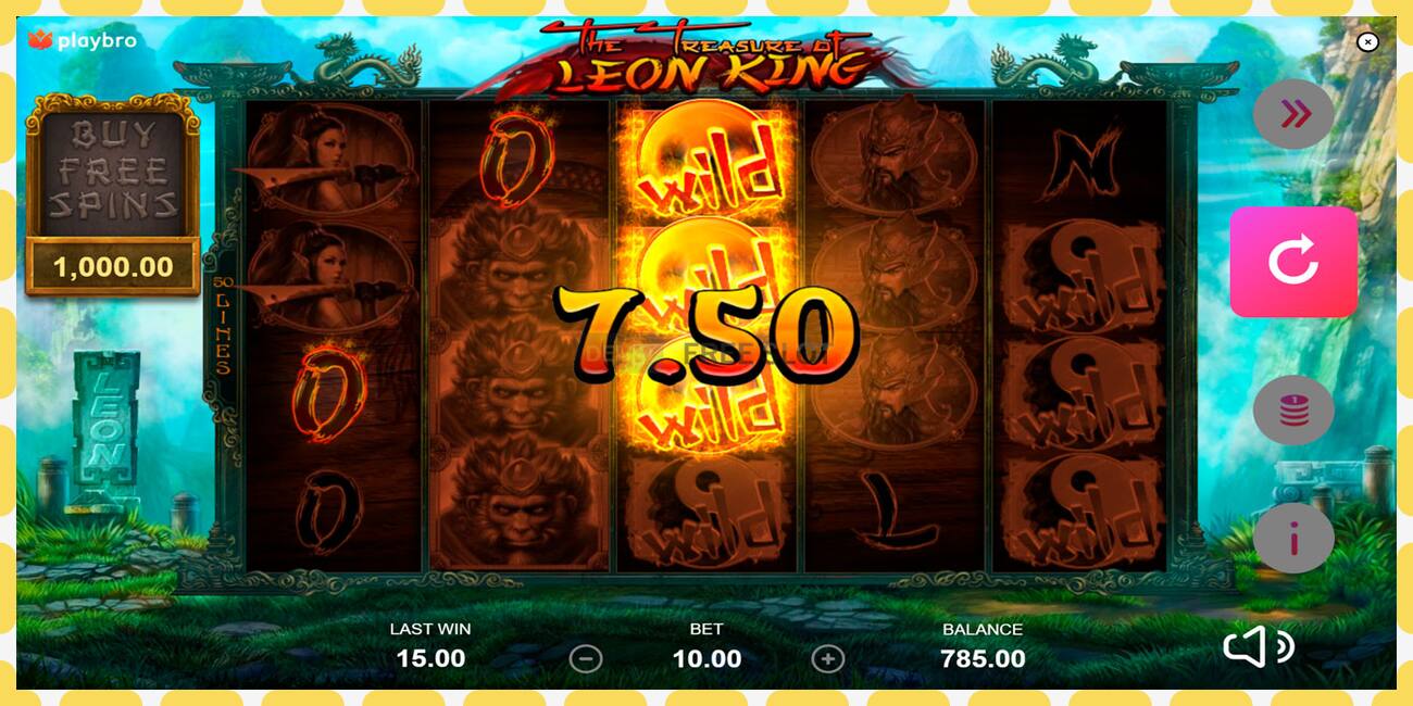 Demo slot The Treasure of Leon King zadarmo a bez registrácie, obrázok - 1