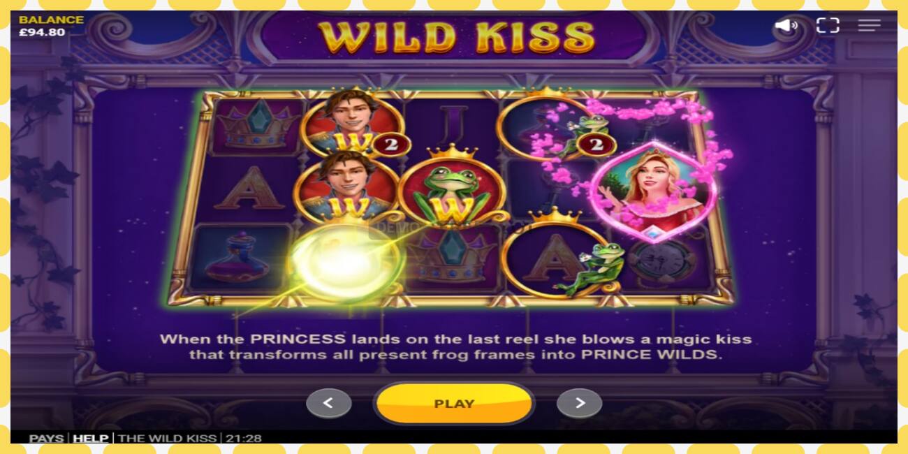 Demo slots The Wild Kiss bezmaksas un bez reģistrācijas, attēlu - 1