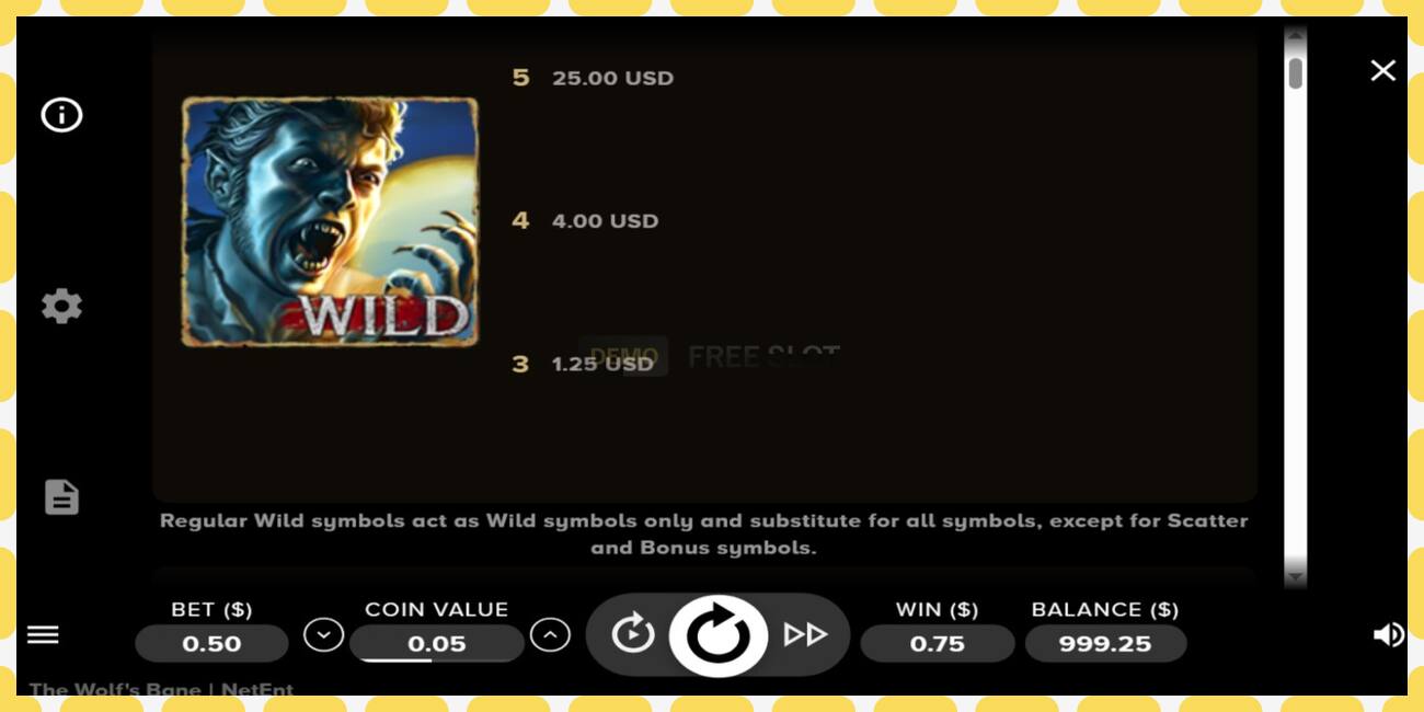 Demo slot The Wolf’s Bane free and without registration, picture - 1