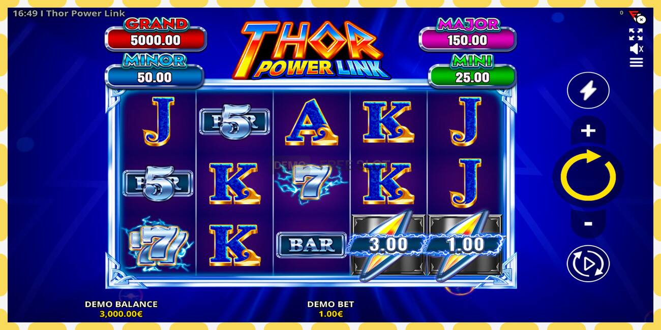 Demo slot Thor Power Link free and without registration, picture - 1