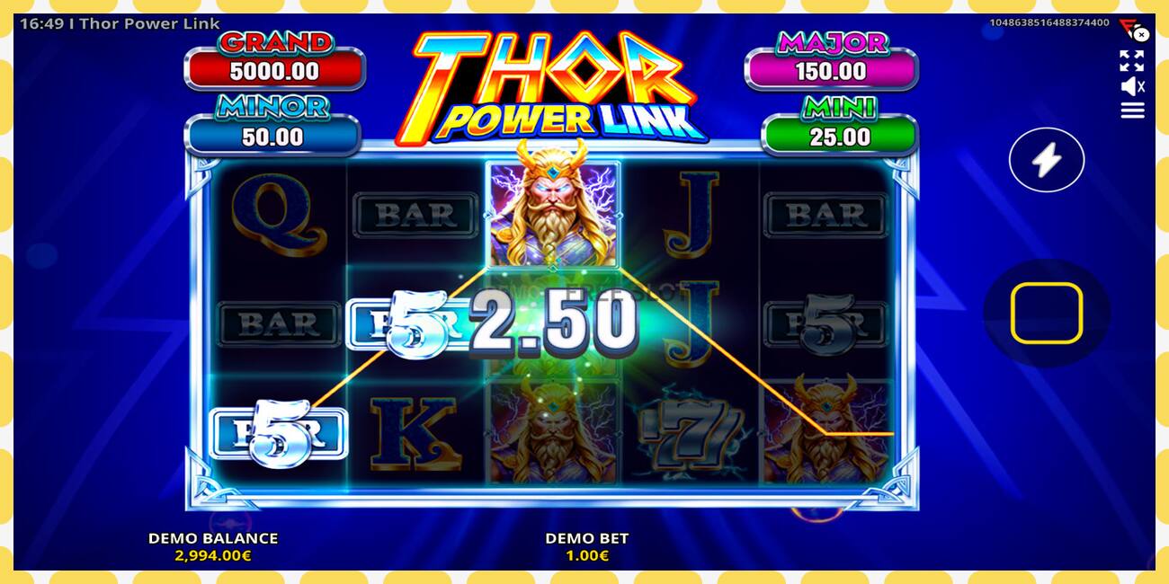 Demo slot Thor Power Link free and without registration, picture - 1