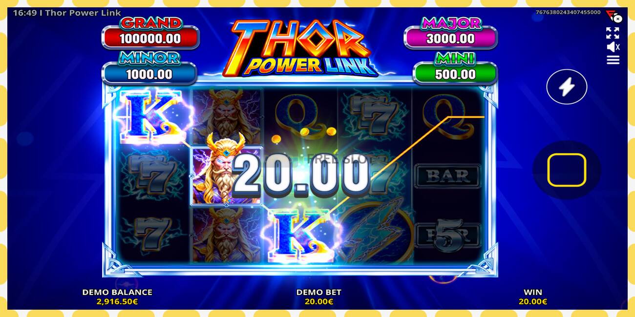 Demo slot Thor Power Link free and without registration, picture - 1