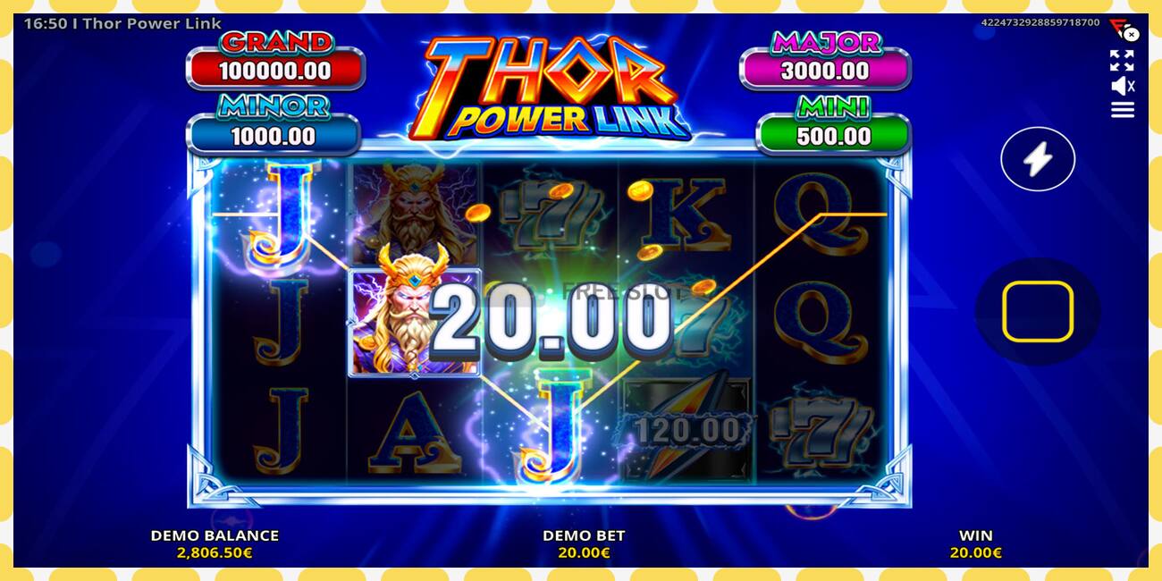 Demo slot Thor Power Link free and without registration, picture - 1