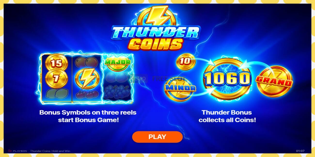 Slot demo Thunder Coins gratuit și fără înregistrare, imagine - 1