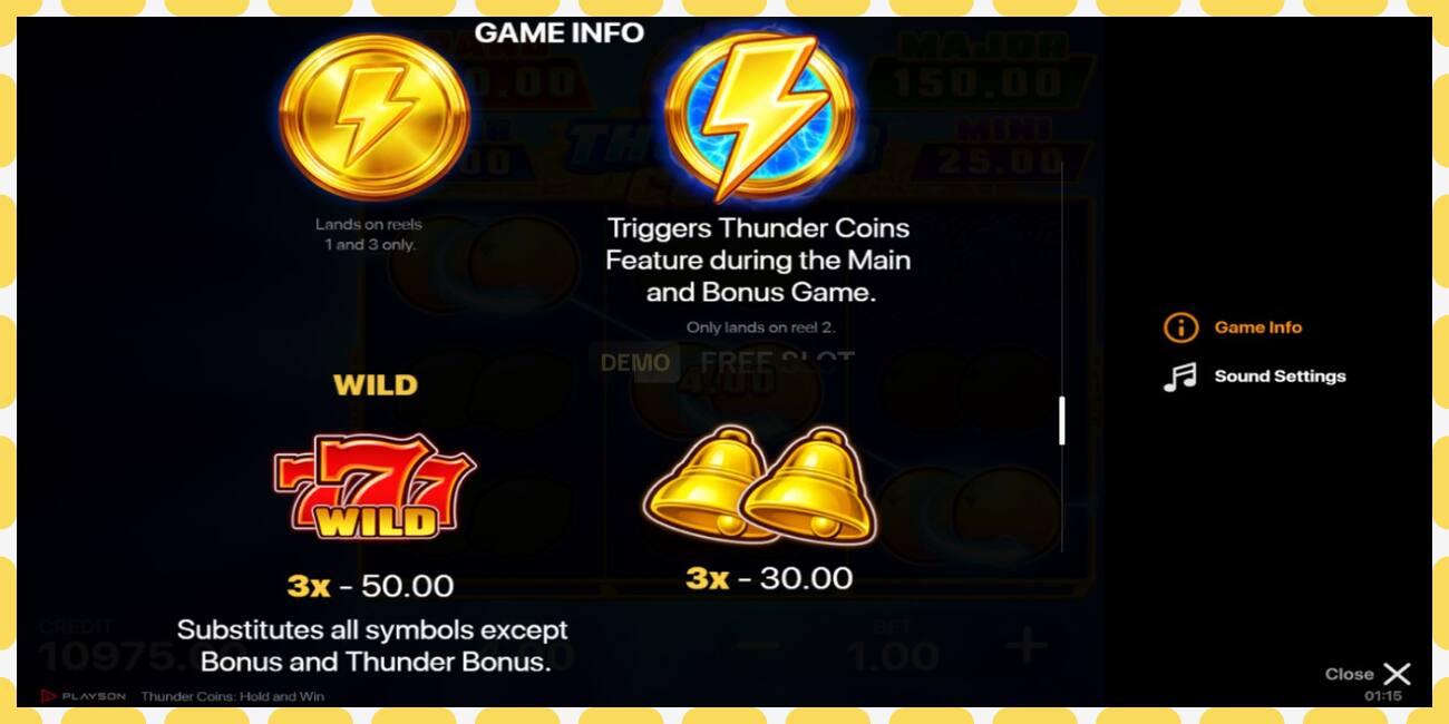 Slot demo Thunder Coins gratuit și fără înregistrare, imagine - 1