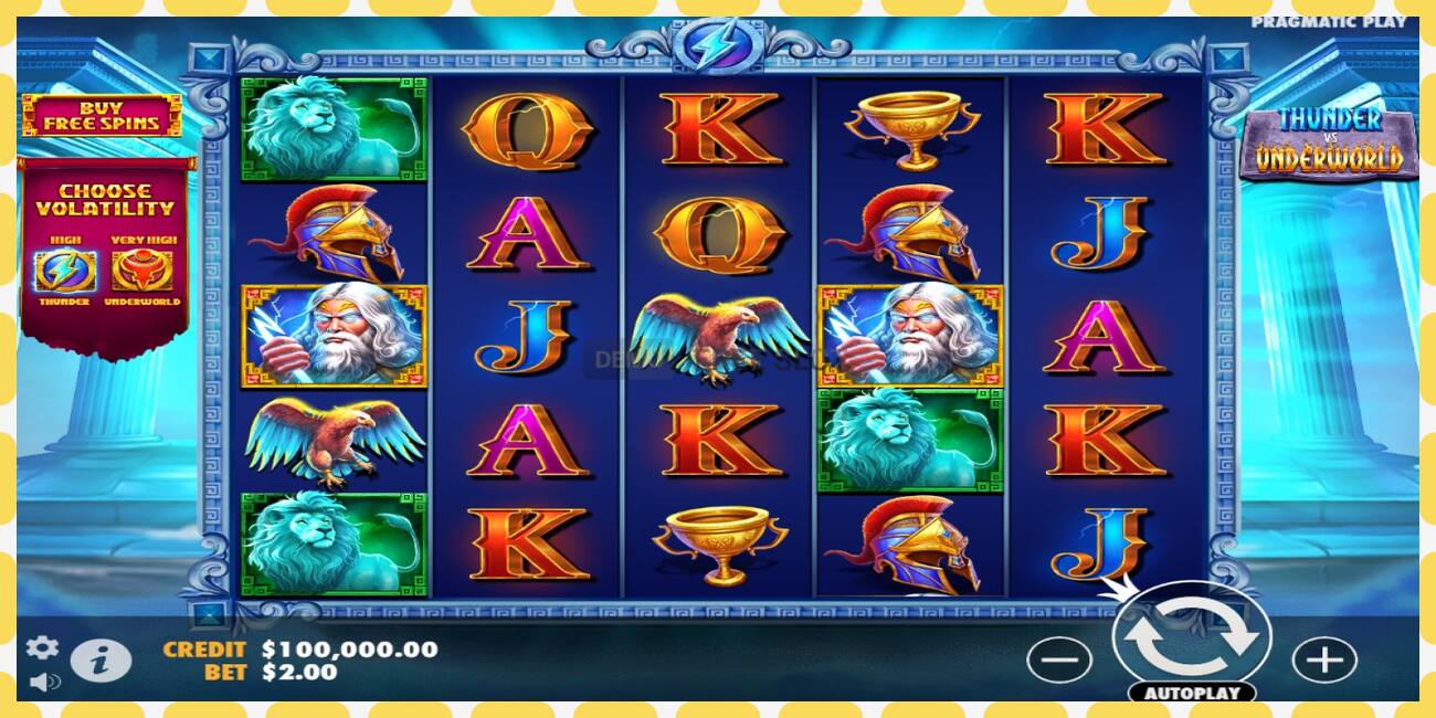 Demo slot Thunder vs Underworld free and without registration, picture - 1