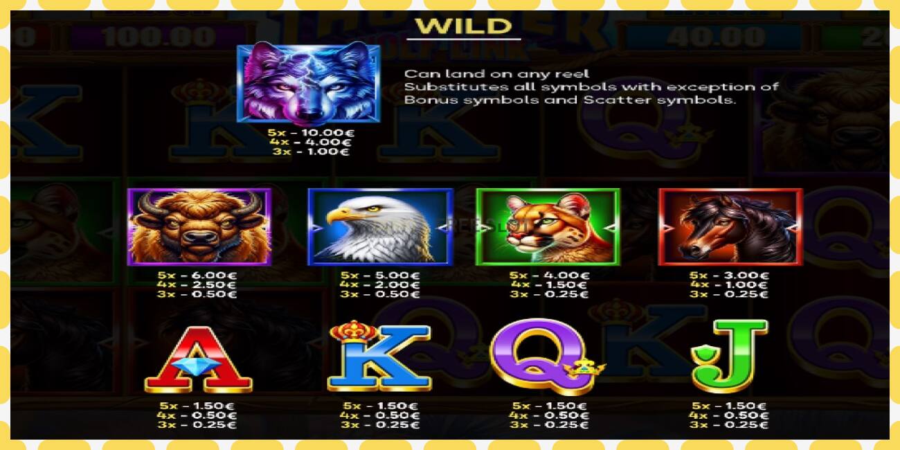 Demo slot Thunder Wolf Link free and without registration, picture - 1