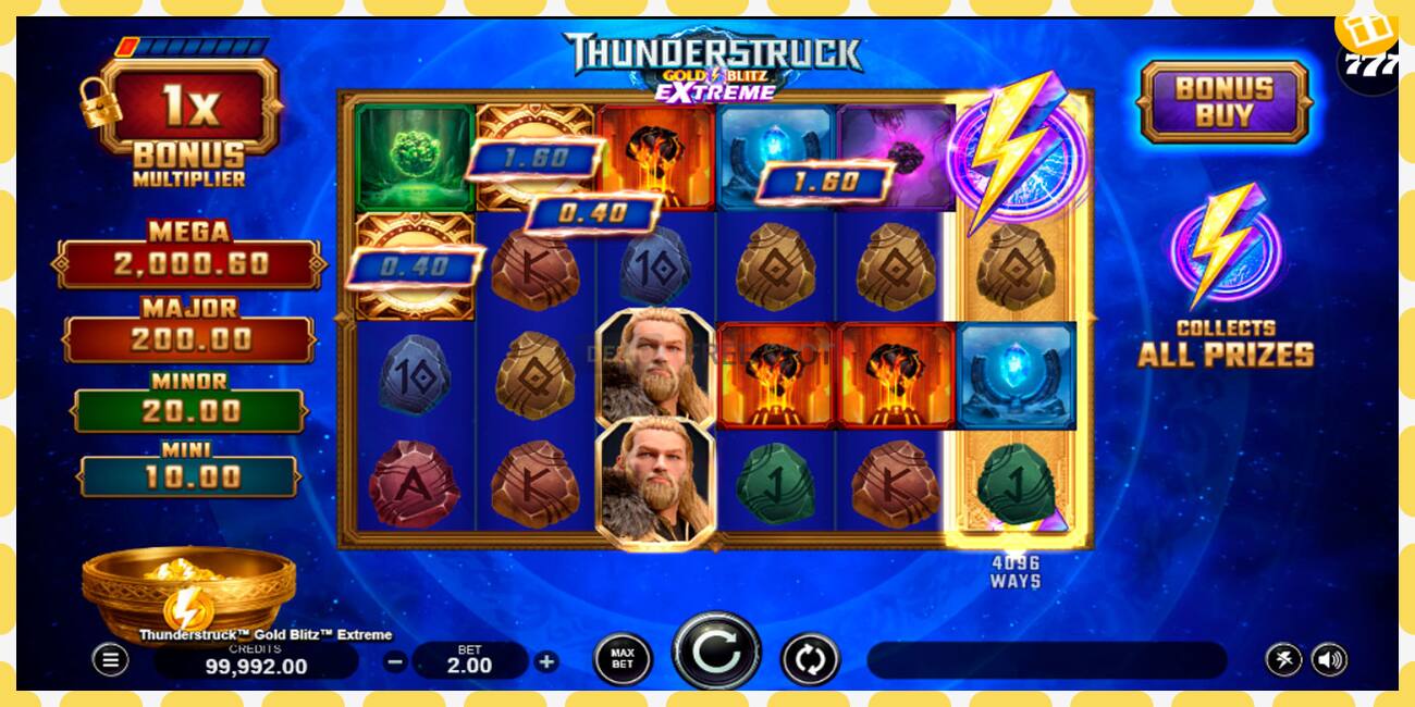 Demo slot Thunderstruck Gold Blitz Extreme free and without registration, picture - 1