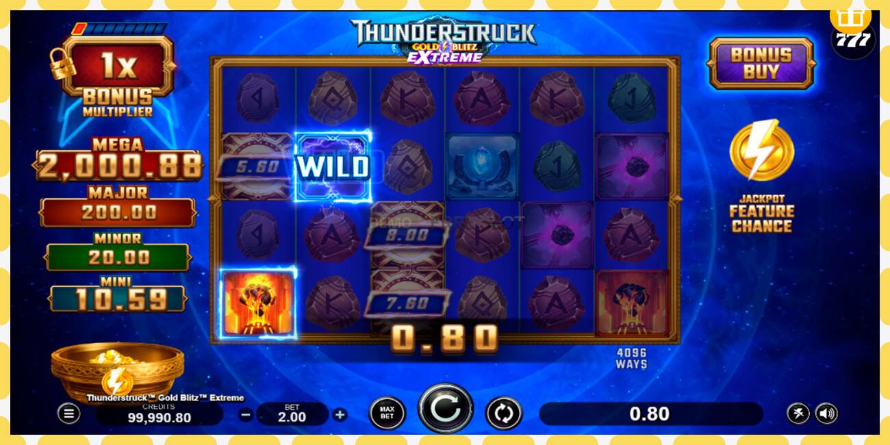 Demo slot Thunderstruck Gold Blitz Extreme free and without registration, picture - 1